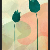 Cuadro Tulipanes Verdes