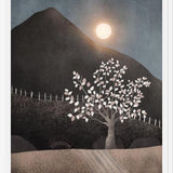 Cuadro Lone Tree And Full Moon