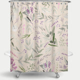 Cortina de Baño Eucalyptus Pattern - Pastel Blush