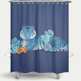 Cortina de Baño Blue Tiger