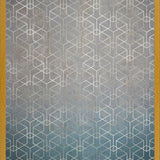 Cuadro Geométrico Plata Grunge