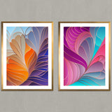 Set de Cuadros Colorful Art Deco