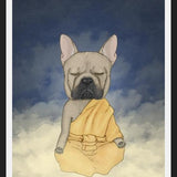 Cuadro Frenchie meditation