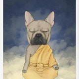 Cuadro Frenchie meditation