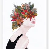 Cuadro Woman in flowers, watercolor 2