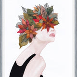 Cuadro Woman in flowers, watercolor 2