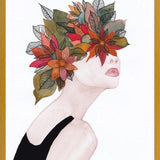 Cuadro Woman in flowers, watercolor 2