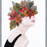 Cuadro Woman in flowers, watercolor 2