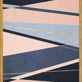 Cuadro Líneas Elegantes - Rosa y Azul