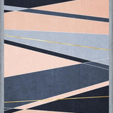 Cuadro Líneas Elegantes - Rosa y Azul