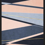Cuadro Líneas Elegantes - Rosa y Azul