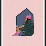 Cuadro Mujer en casa