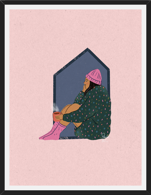 Cuadro Mujer en casa