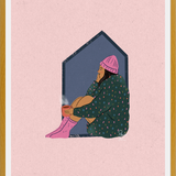 Cuadro Mujer en casa