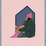 Cuadro Mujer en casa