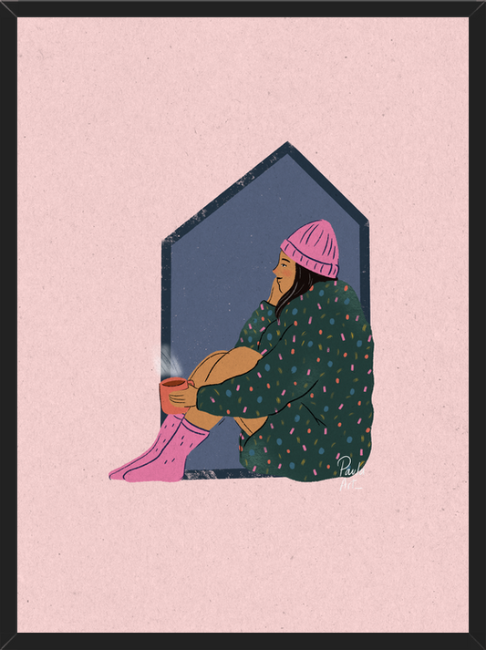 Cuadro Mujer en casa