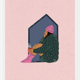 Cuadro Mujer en casa