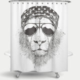 Cortina de Baño Wild lion (bw)