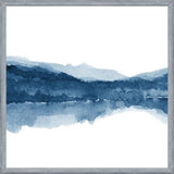 Cuadro Navy blue watercolor landscape