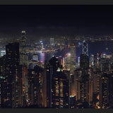 Cuadro Hongkong Skyline en la noche