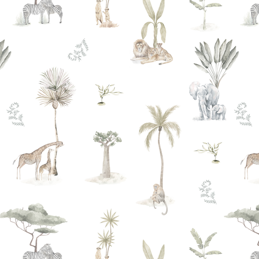 Papel Mural Mom Zoo