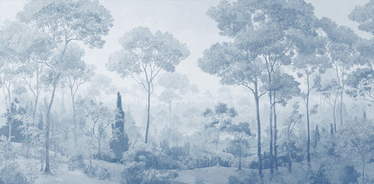 Papel Mural Dosel II Azul