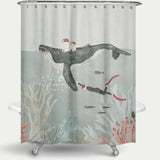 Cortina de Baño Whale Tales