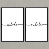 Set de Cuadros Inhale y Exhale