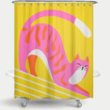 Cortina de Baño Snoozing Whiskers