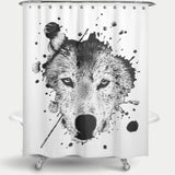 Cortina de Baño lobo