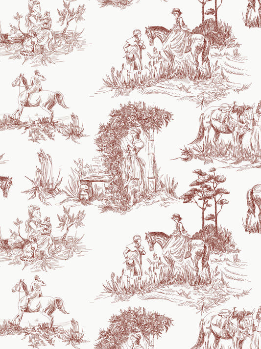 Papel Mural Toile de Jouy Burdeo