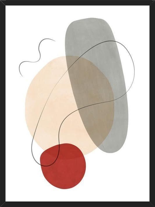 Cuadro Abstraction with gray lines 7