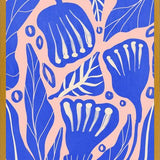 Cuadro Abstract Floral Blue