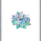 Cuadro Watercolor Purple Succulent