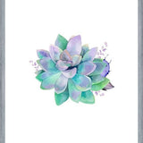 Cuadro Watercolor Purple Succulent