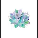 Cuadro Watercolor Purple Succulent