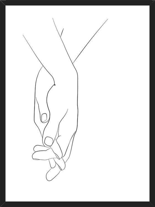 Cuadro Hands series - Walk with me