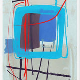 Cuadro Abstract Blue Red