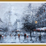 Cuadro rain in paris