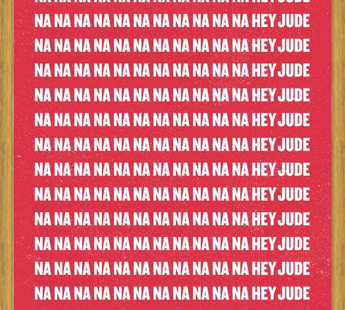Cuadro The Beatles - Na Na Na, Hey Jude Red