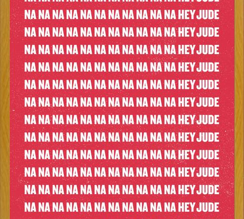 Cuadro The Beatles - Na Na Na, Hey Jude Red