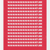 Cuadro The Beatles - Na Na Na, Hey Jude Red