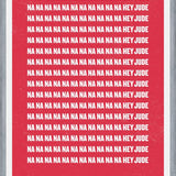 Cuadro The Beatles - Na Na Na, Hey Jude Red