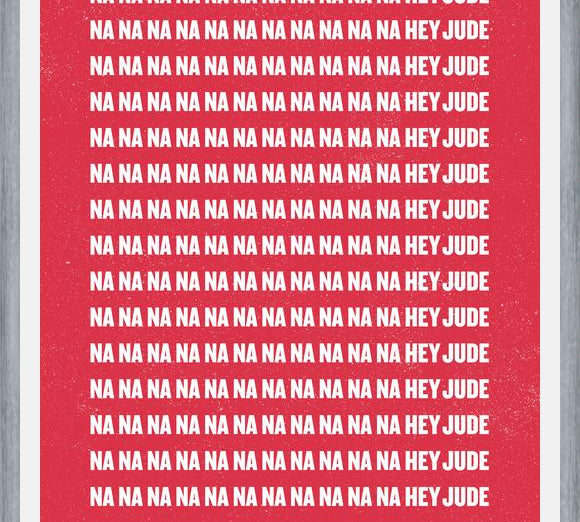 Cuadro The Beatles - Na Na Na, Hey Jude Red