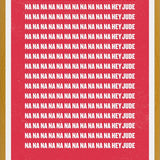 Cuadro The Beatles - Na Na Na, Hey Jude Red