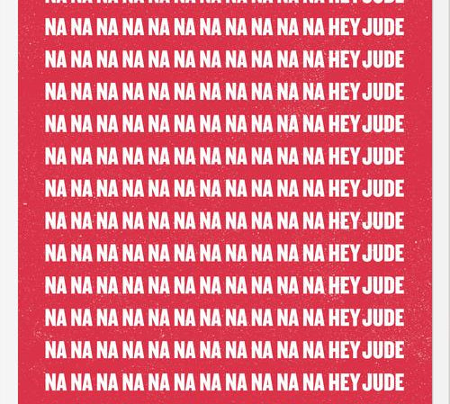 Cuadro The Beatles - Na Na Na, Hey Jude Red