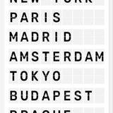 Cuadro Destinos Internacionales - Blanco