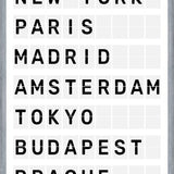 Cuadro Destinos Internacionales - Blanco