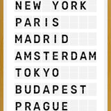 Cuadro Destinos Internacionales - Blanco