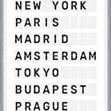 Cuadro Destinos Internacionales - Blanco